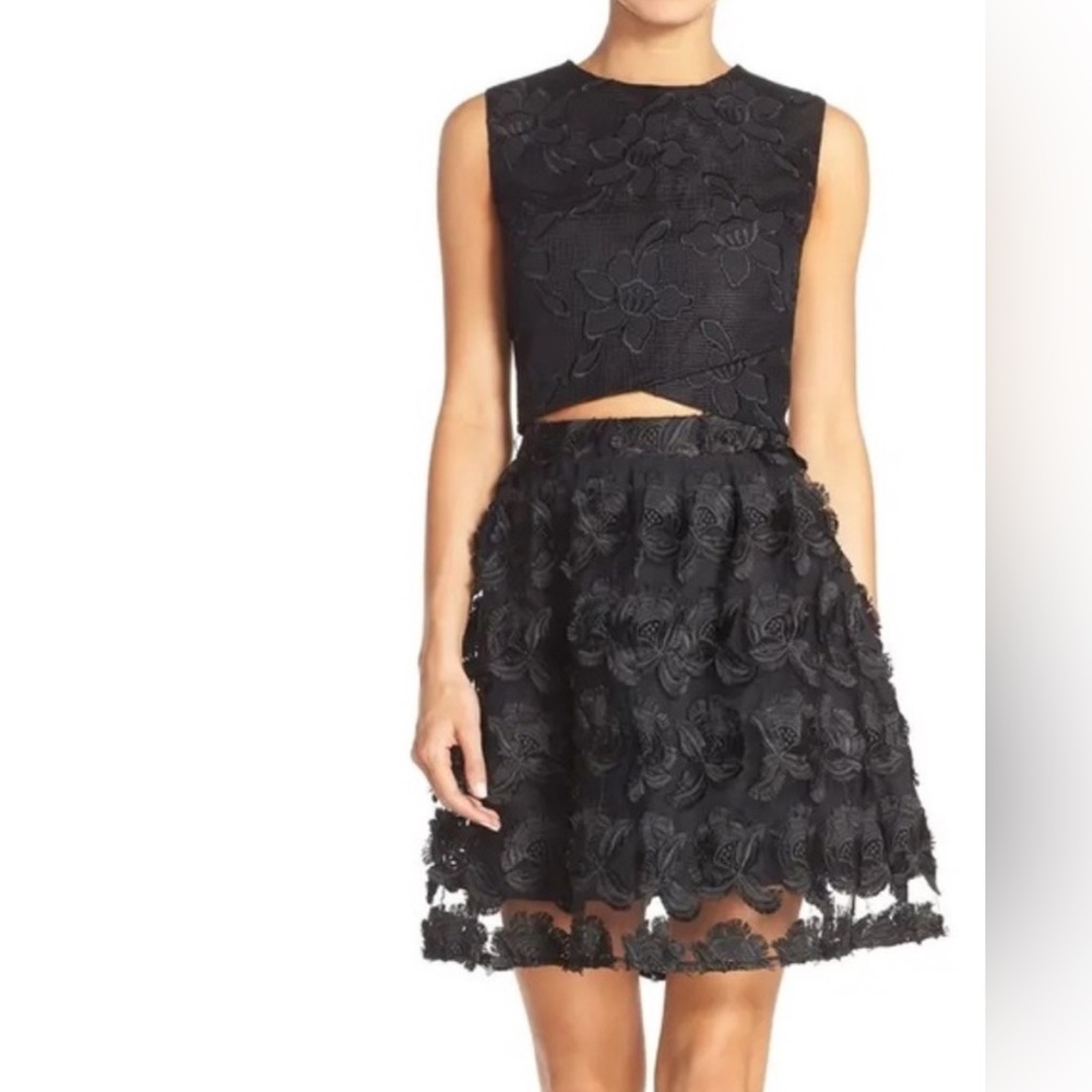 Ali and Jay Lace Embroidered Two-Piece Dress